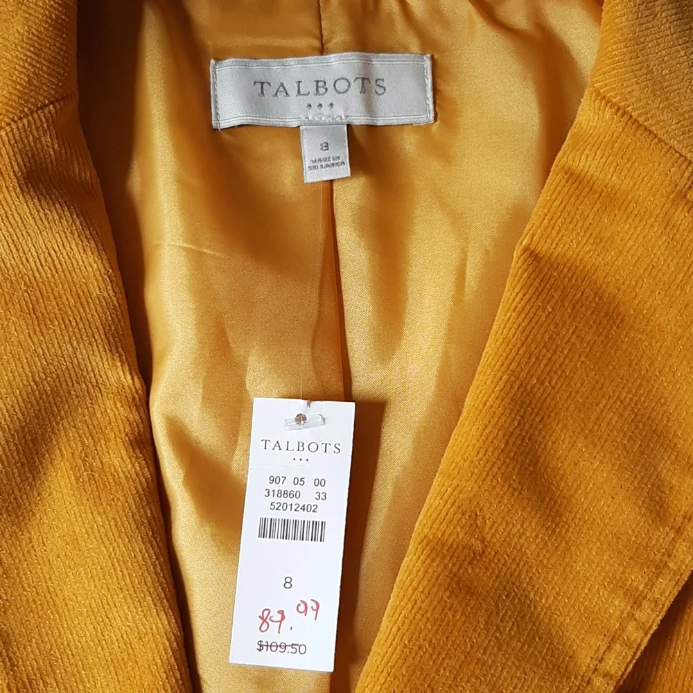 Mustard corduroy blazer - Picture 10 of 11